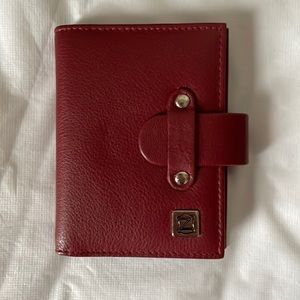 ZERIMAR CREDIT CARD Leather Holder Color-Burgundy Size-OS NWOT